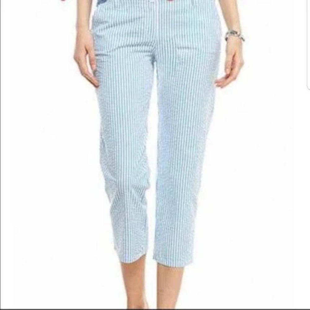 Crown and Ivy 🌊 Seersucker pants Size 10
